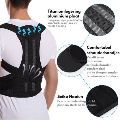 UprightEase™ Houdingscorrector Steunbrace